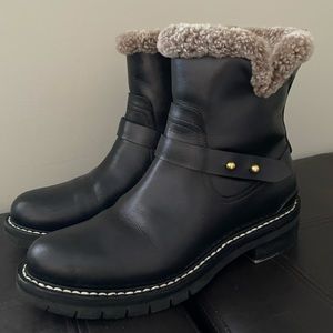 Rag and Bone Ashford Shearling Moto Boot sz 39